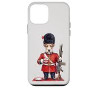 Chien drôle Fox Terrier Londres King's Guard Angleterre Coque pour iPhone 12 Mini