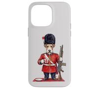 Chien drôle Fox Terrier Londres King's Guard Angleterre Coque pour iPhone 14 Pro Max