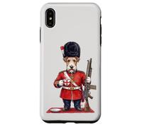 Chien drôle Fox Terrier Londres King's Guard Angleterre Coque pour iPhone XS Max