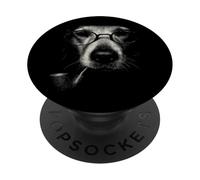 Chien drôle Intelligent Animal de Compagnie de Style Vintage rétro PopSockets PopGrip Adhésif