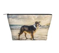 Chien du Ciel Marin Border Collie, Trousse de Toilette Trousse de Maquillage Sac à cosmétiques Trousse de Toilette de Voyage Portable
