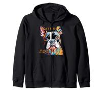 Chien du Territoire du Massachusetts, The Boston Terrier Artistic Sweat à Capuche