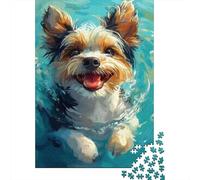 Chien Eau Sourire Puzzle, 1000 Pièces Jeu D'intérieur Adulte