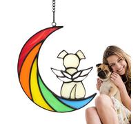 Chien en acrylique teinté, ange pour chien en acrylique teinté, cadeaux commémoratifs pour animaux de compagnie | Perte acrylique de souffrance pour animaux de compagnie, cadeau commémoratif pour
