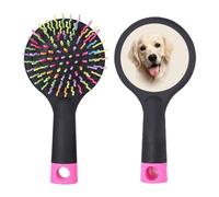 Chien en fourrure langue art déco mode salon démêlant brosse à cheveux coussin base