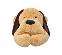 vidaXL Chien en peluche 120 cm Marron 80143