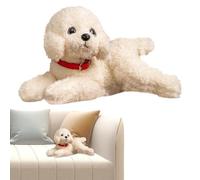 Chien en Peluche - Animal en Peluche Apaisant De 48 Cm, Construction en Tissu Ultra Doux, Design Confortable À Câliner | Décoration Confortable De Compagnon De Soutien Émotionnel pour La Maison