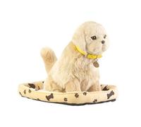 Chien en peluche avec détecteur de mouvement et de contact