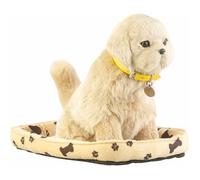 Chien en peluche avec détecteur de mouvement et de contact