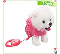 Chien en peluche électronique - TBEST - Interactif - Chantant - Marche - Lumineux