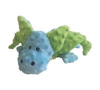 Chien en peluche GLORIA - Taille 24 cm - peluche Mini Smaug - Jouet pour chien - peluche avec son - texture douce - Très résistant - vert / bleu