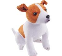 Chien en peluche Jack Russell Terrier avec son - 18 cm