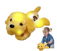 Chien en peluche lumineux, chien en peluche LED,Peluche animale brillante - Oreiller en doux pour chiot, chien, veilleuse LED, pour l'heure du coucher, pour les tout-petits et les , 14 pouces
