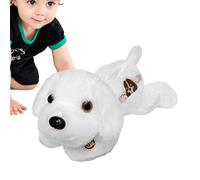 Chien en peluche lumineux, chien en peluche LED | Peluche animale brillante | Oreiller en peluche doux pour chiot, chien, veilleuse LED, pour l'heure du coucher, pour les tout-petits et les, 14 pouce