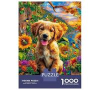 Chien en Peluche Puzzle 1000 Pièces pour Adultes Et Enfants, Difficile Puzzles, Activité Familiale Captivante,Jeu De Défi Intellectuel 52x38cm/1000pcs