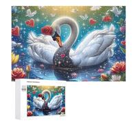 Chien en Pyjama Vert par Snowy Forest Stream Puzzle 1000 Pièces pour Adultes Entraînement Cérébral Maîtrise Logique Cadeau pour Amateurs De Défis 1000 PCS