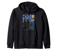 Chien épagneul des Champs Van Gogh Nuit étoilée Sweat à Capuche