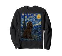 Chien épagneul des Champs Van Gogh Nuit étoilée Sweatshirt