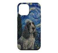 Chien épagneul Picard Van Gogh Nuit étoilée Coque pour iPhone 12 Pro Max