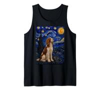 Chien épagneul Springer Gallois Van Gogh Nuit étoilée Débardeur