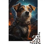 Chien Espace Aventure Puzzle, 1000 Pièces pour Adultes Haute Qualité