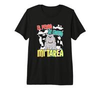 Chien Espagnol a mangé Mes devoirs - Perro Tarea T-Shirt Haut de Gamme