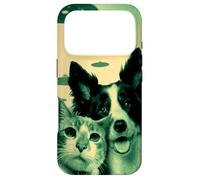 Chien et Chat Selfie Objet Volant Non Identifié UFOs Coque pour iPhone 17 Pro