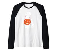 Chien fantôme d'halloween Manche Raglan