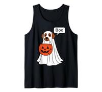 Chien Fantôme Drôle Halloween Citrouille Bonbons ou Un Sort Débardeur