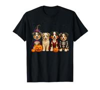 Chien fantôme Mignon Berger Australien habillé comme fantôme drôle T-Shirt