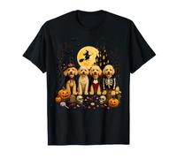 Chien fantôme Mignon Caniche habillé comme fantôme drôle Halloween T-Shirt