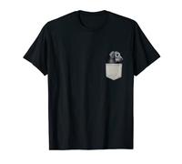Chien Flat Coated Retriever en poche Dog in Pocket T-Shirt