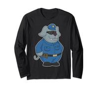 Chien Flic Lunettes de Soleil Police Manche Longue