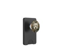 Chien Floral Westie Victorian Gentleman PopSockets PopWallet pour MagSafe