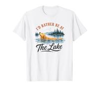 Chien Flottant Mignon I'd Rather Be at The Lake T-Shirt