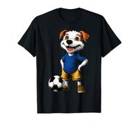 Chien Football T-Shirt Graphique avec Valeur