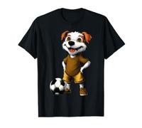 Chien Footballeur T-Shirt Graphique avec Valeur