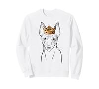 Chien Fox Terrier Portant Une Couronne Sweatshirt