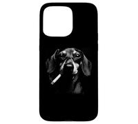 Chien Fumeur Cool avec Cigarette Style Rue Coque pour iPhone 15 Pro Max