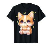 Chien Gallois Amusant et Amusant de Kawaii Chibi Corgi Munching T-Shirt