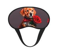 Chien gentleman C'est un masque pour les yeux à bord noir. Le masque doux pour les yeux peut améliorer la qualité du sommeil et est adapté pour l'intérieur, l'extérieur et les voyages.