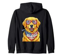 Chien Golden Retriever No Kings in America Sweat à Capuche