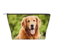 Chien Golden Retriever, Trousse de Toilette Trousse de Maquillage Sac à cosmétiques Trousse de Toilette de Voyage Portable