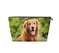 Chien Golden Retriever, Trousse de Toilette Trousse de Maquillage Sac à cosmétiques Trousse de Toilette de Voyage Portable