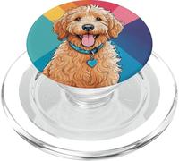 Chien Goldendoodle Mignon Drôle Chiot Motif Imprimé PopSockets PopGrip pour MagSafe