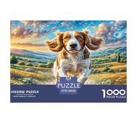 Chien Grec Puzzles 1000 Pieces Cadeau Unique Jeu Éduchatif Défi Jouet À De Qualité Supérieure Peinture Art pour Adultes Et Enfants À Partir De 12 Ans 38x26cm/1000pcs