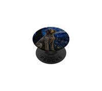 Chien Griffon pointant Van Gogh Nuit étoilée PopSockets PopGrip Adhésif
