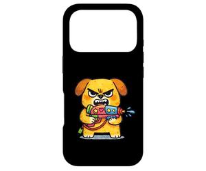 Chien Grincheux avec Blaster Coque pour iPhone 17 Pro