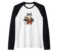 Chien guerrier samouraï husky japonais Manche Raglan