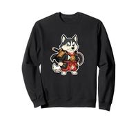 Chien guerrier samouraï husky japonais Sweatshirt